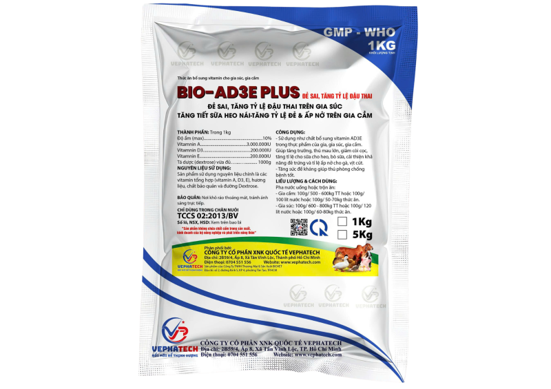 BIO- AD3E PLUS  ĐẺ SAI, TĂNG TỶ LỆ ĐẬU THAI