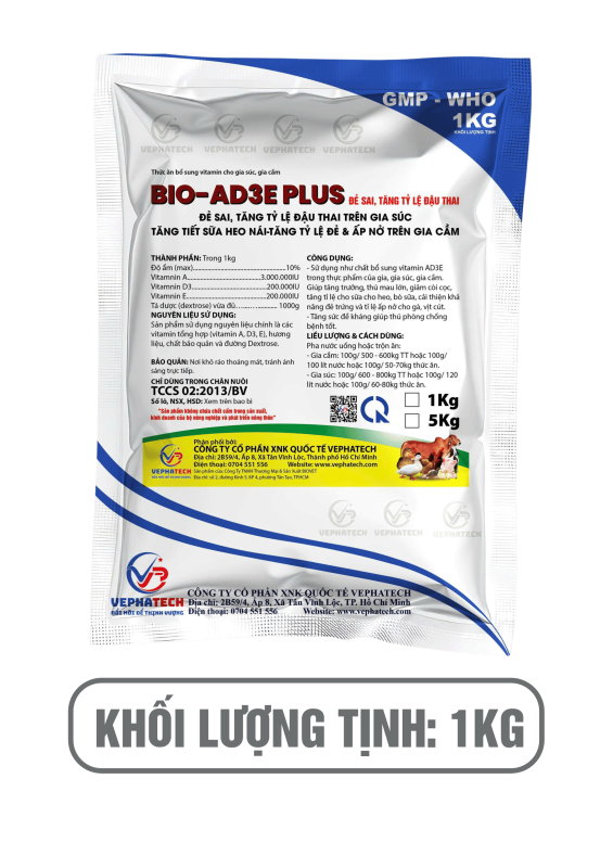 BIO- AD3E PLUS  ĐẺ SAI, TĂNG TỶ LỆ ĐẬU THAI