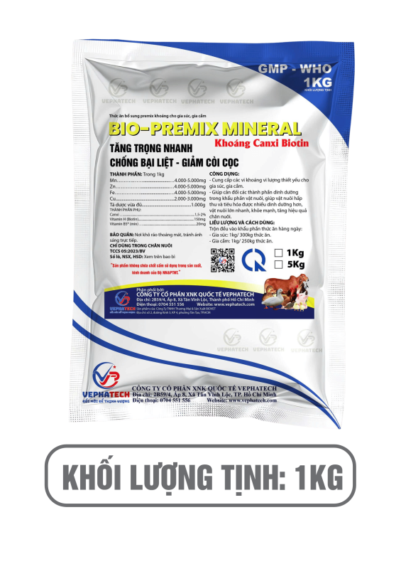 BIO-PREMIX MINERAL - KHOÁNG CANXI BIOTIN (Trộn)
