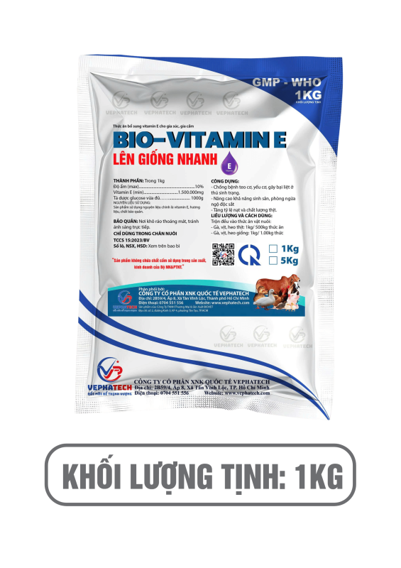 BIO-VITAMIN E  LÊN GIỐNG NHANH