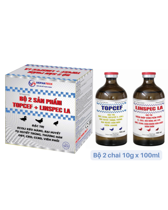 BỘ SẢN PHẨM TOPCEP + LINSPEC CẶP KS GÀ, VỊT
