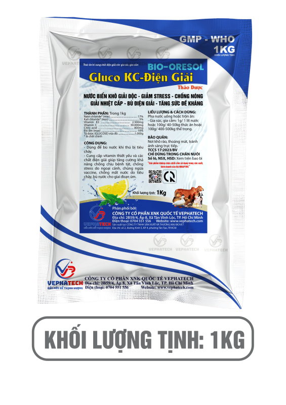 ORESOL  ĐIỆN GIẢI GLUCO KC